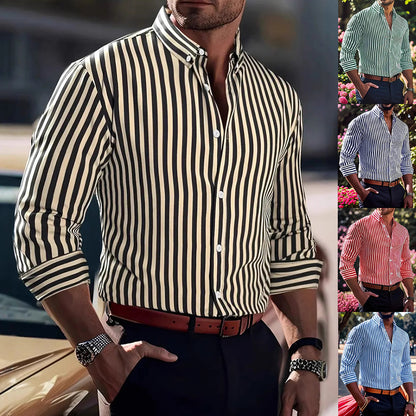 Kaldur -Striped shirt with a fresh, timeless style