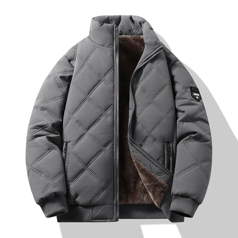 Dario - Padded jacket with a minimalist pattern