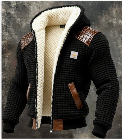 Ruben - Men's Quilted Jacket with Teddy Lining