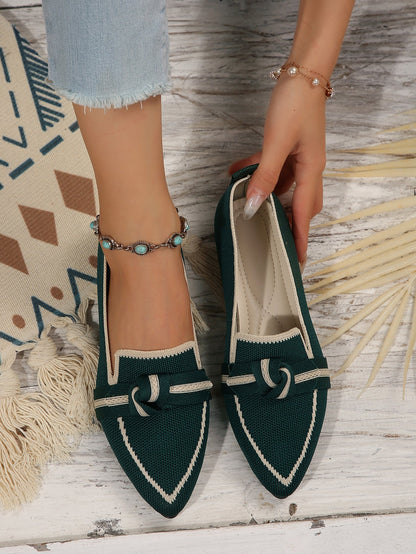 Viona – loafers med knutdetalj