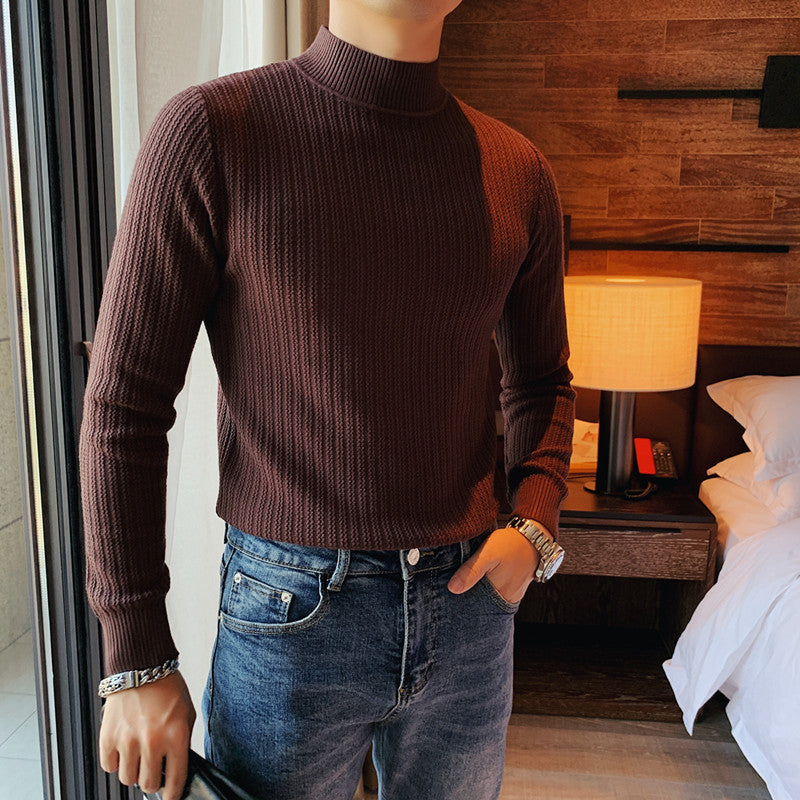 Elias - Ribbstickad polotröja för en elegant stil