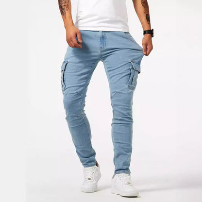 Hedrik - Black tapered cargo pants