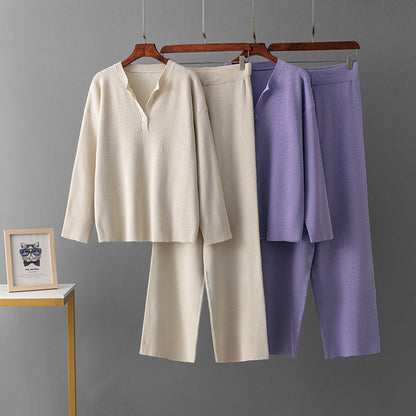 Mila - Comfortable Ribbed Set for a Relaxed Style