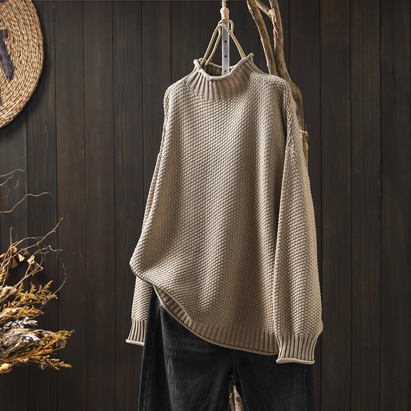 Tirza Structured Knitted High Neck Jumper