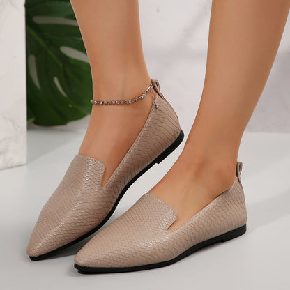 Ylena – Blue loafers with subtle texture