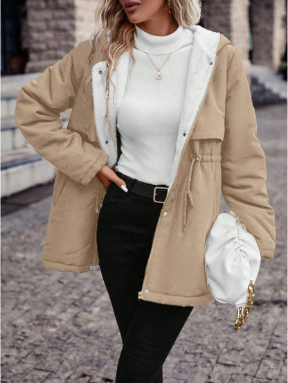 Alma - Padded winter jacket with soft teddy lining
