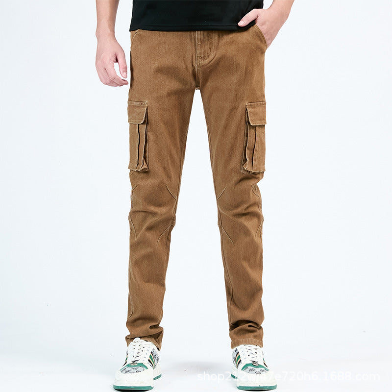 Hedrik - Black tapered cargo pants