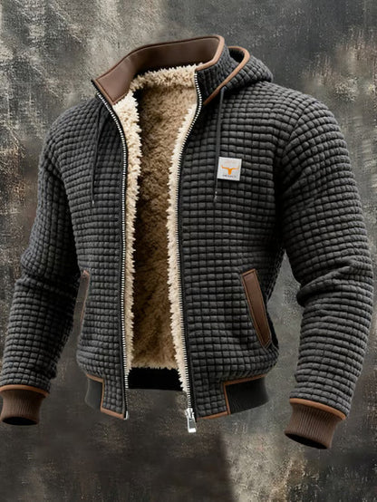 Ruben - Men's Quilted Jacket with Teddy Lining
