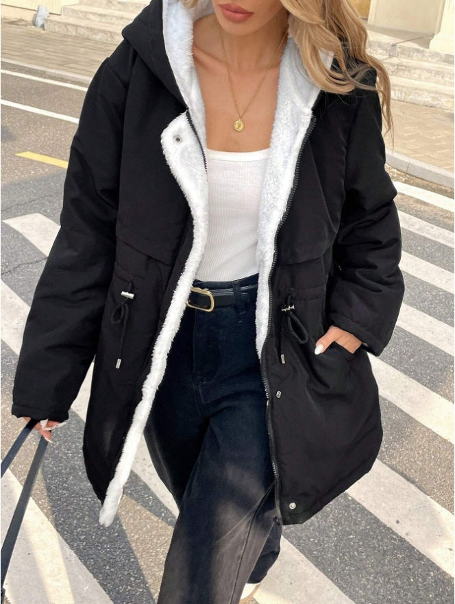 Alma - Padded winter jacket with soft teddy lining
