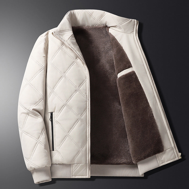 Dario - Padded jacket with a minimalist pattern