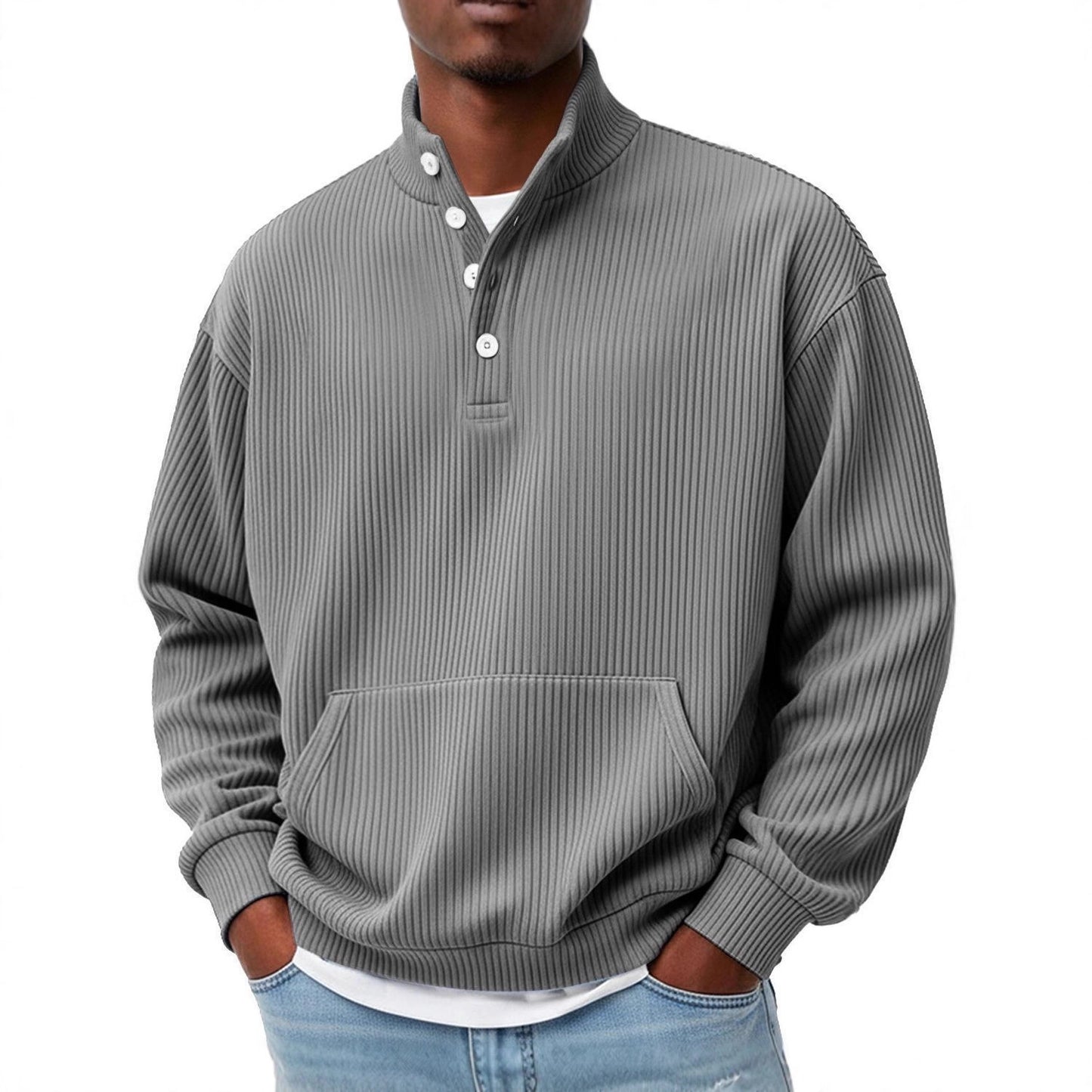Sander - Button-up knitted sweater for spring