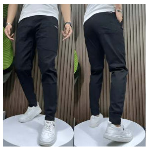 Bren - Svart tapered byxa med ren finish
