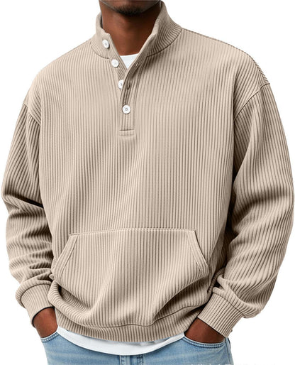 Sander - Button-up knitted sweater for spring