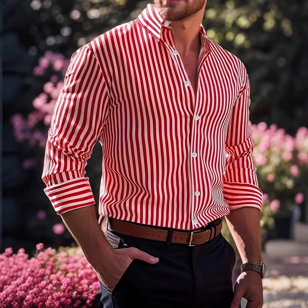Kaldur -Striped shirt with a fresh, timeless style