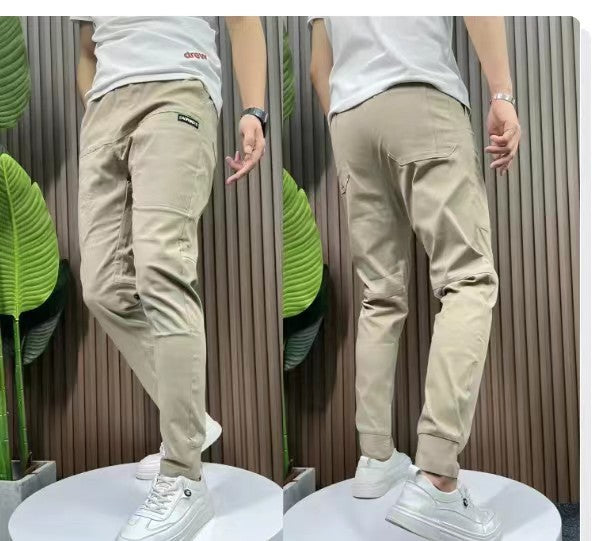 Bren - Svart tapered byxa med ren finish