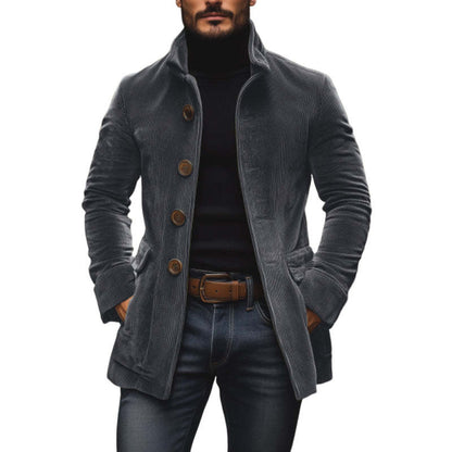 Viggo - Men's Corduroy Stand-Up Collar Jacket