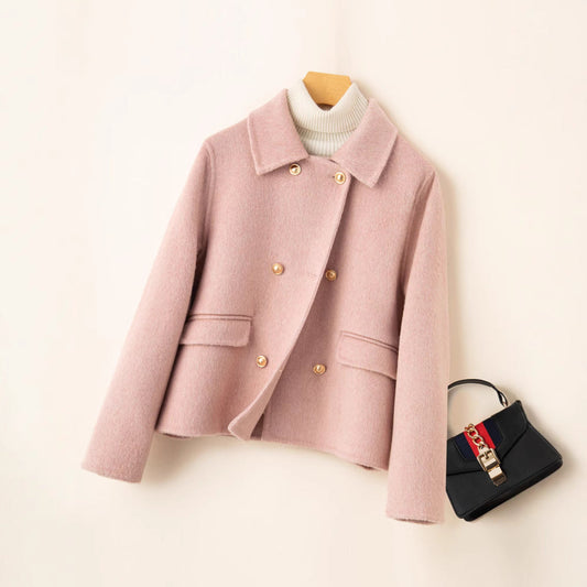 Fenna – Short wool jacket with double-breasted fastening
