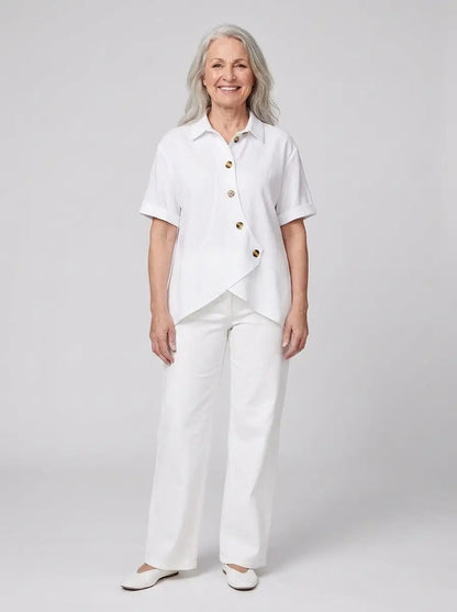 Ylvi - Blouse with asymmetrical design and elegant feel