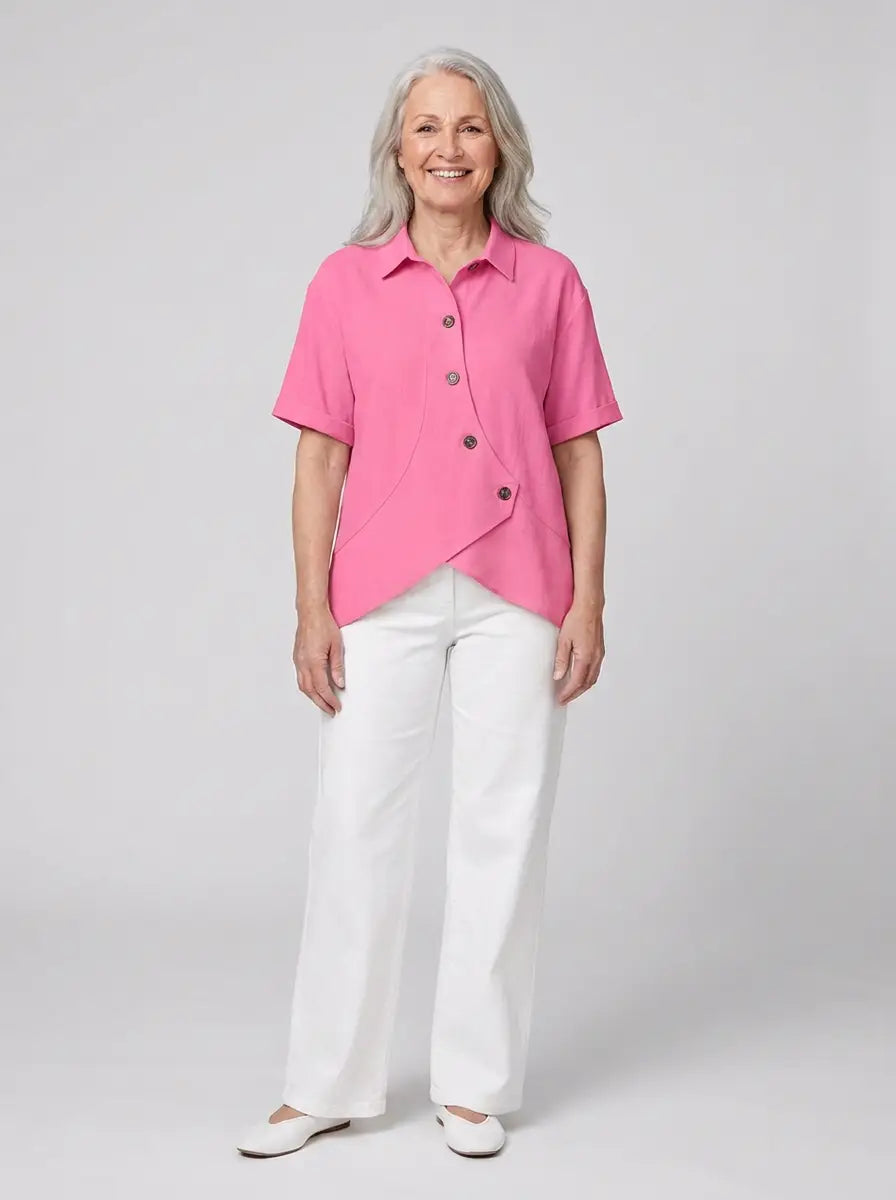 Ylvi - Blouse with asymmetrical design and elegant feel