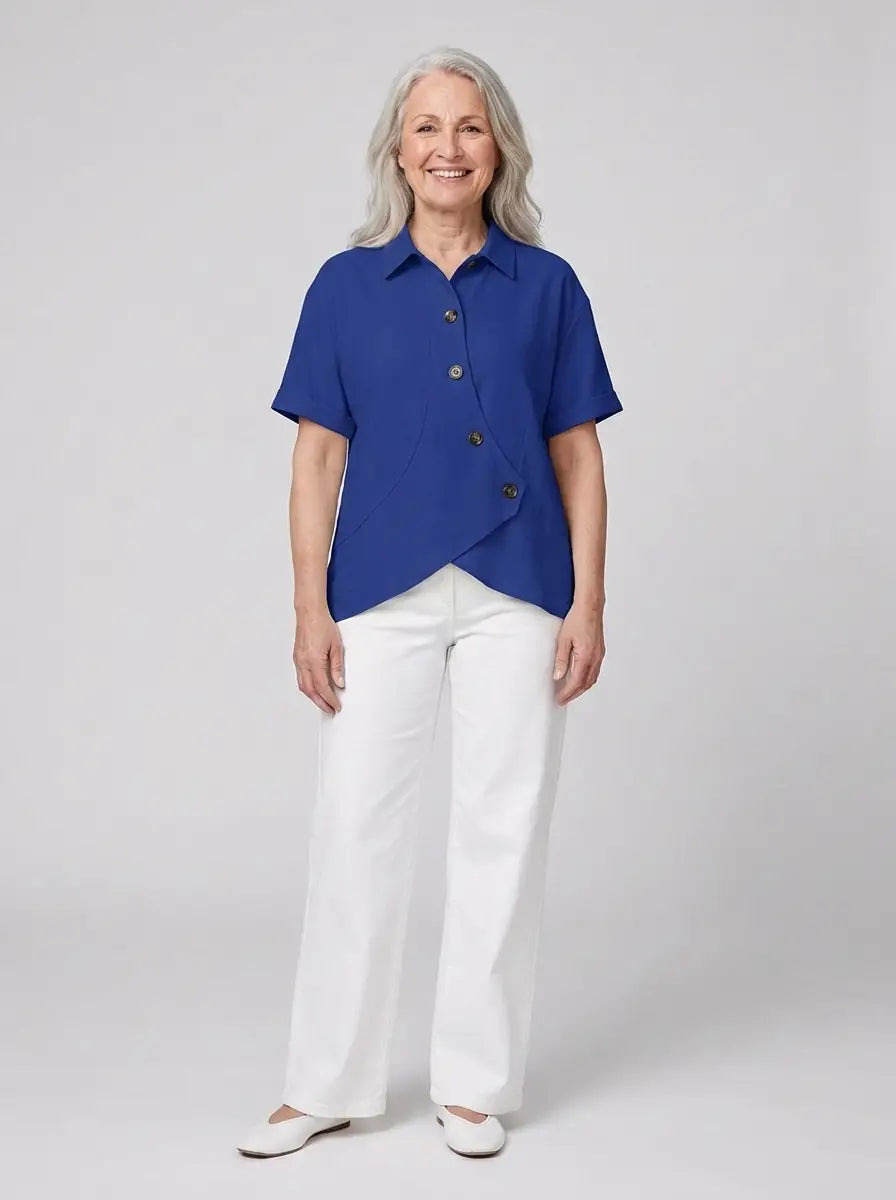 Ylvi - Blouse with asymmetrical design and elegant feel