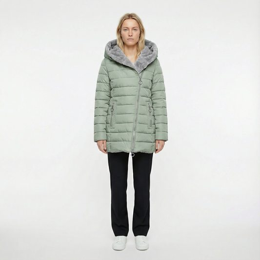 Asta - Lined winter jacket with a soft hood