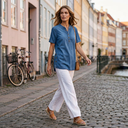 Tyra – Relaxed Elegance Denim Top