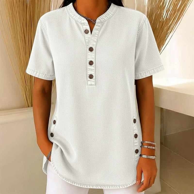 Tyra – Relaxed Elegance Denim Top
