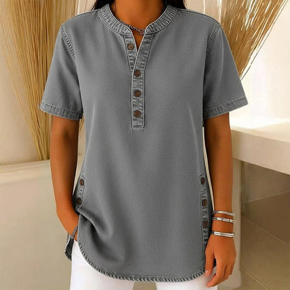 Tyra – Relaxed Elegance Denim Top