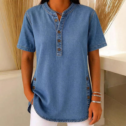 Tyra – Relaxed Elegance Denim Top